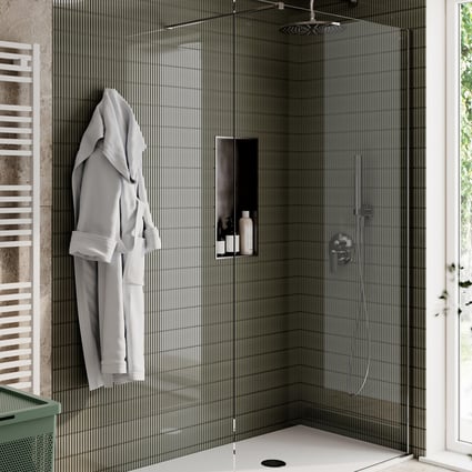 Εσοχή ντους Guest brushed 30x60 cm Gedy 24923